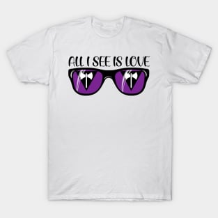 Lesbian Pride Sunglasses - Love T-Shirt